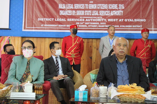 Mega Legal Awareness and Outreach Programme on 24th September, 2022 at Government Senior Secondary School, Uttarey, Maneybong Block, Gyalshing District