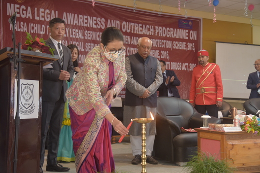 Mega Legal Awareness and Outreach Programme on 25th September, 2022 at S.L. Dow Gyatsho Kazi Senior Secondary School, Mangalbaria, Soreng District
