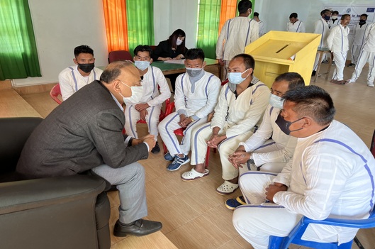 Legal Awareness Programme for inmates of State Central Prison, Rongyek, Gangtok, Sikkim on 9th November, 2022 (Wednesday) on the occasion of National Legal Services Day and “Haq_humara_bhi_to_hai@75” campaign