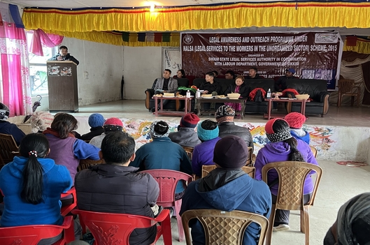 LEGAL AWARENESS AND OUTREACH PROGRAMME AT COMMUNITY CENTRE, KUPUP, EAST SIKKIM ON 22nd MAY, 2022