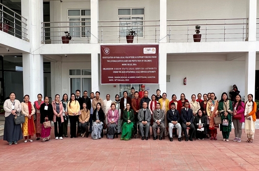 “Sensitization of Para-Legal Volunteers of Sikkim SLSA who have been designated as Support Persons in terms of Rule 54 sub-clause 14 of the Juvenile Justice (Care and Protection of Children) Model Rules, 2016.