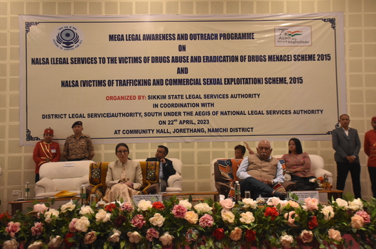 Mega Legal Awareness and Outreach Programme on 22nd April, 2023 at Jorethang Community Hall, Namchi District