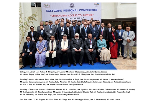 East – Zone Regional Conference on Enhancing Access to Justice on March 18th, 2023 at Shillong, Meghalaya
