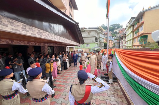 Celebration of 79th Independence Day on 15th August, 2025 in the office premises of Sikkim SLSA at Development Area, Gangtok