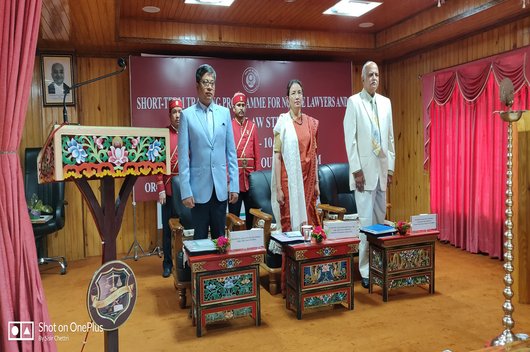 Short-term Training Programme for Novice Lawyers & Final year students held on 09.06.2018-10.06.2018 at Auditorium, High Court of Sikkim. 