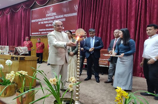 State Level Sensitization-cum-Refresher Training Programme of the Para-Legal Volunteers held on 02.06.2018 at Chintan Bhawan, Gangtok
