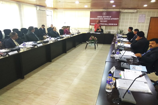 Annual Meeting of Sikkim SLSA on 24.11.2017
