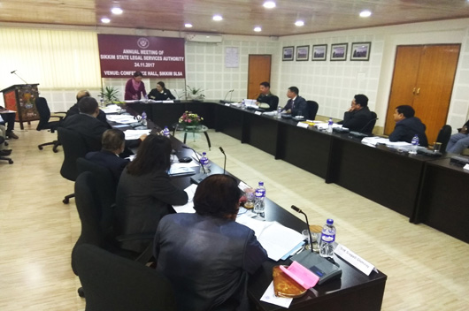 Annual Meeting of Sikkim SLSA on 24.11.2017