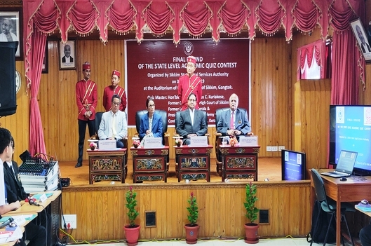 The final round of the Academic Quiz Contest was held on 6th August, 2019 (Tuesday) in the Auditorium of the Honble High Court of Sikkim.