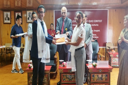 The final round of the Academic Quiz Contest was held on 6th August, 2019 (Tuesday) in the Auditorium of the Honble High Court of Sikkim.