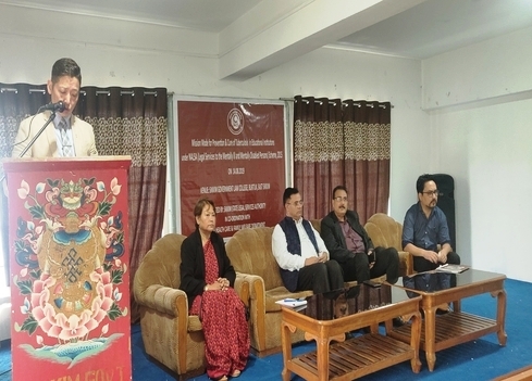 Mission Campaign Mode for Prevention & Eradication of Tuberculosis in Educational Institutions in Sikkim on 14th August, 2019 at Sikkim Government Law College, Burtuk, East Sikkim