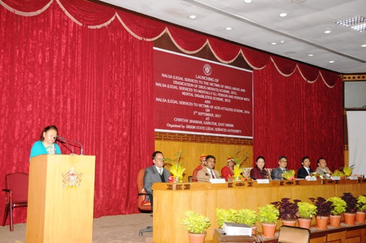 Launching of NALSA's Schemes on 2nd September 2017 at Chintan Bhawan, East Sikkim