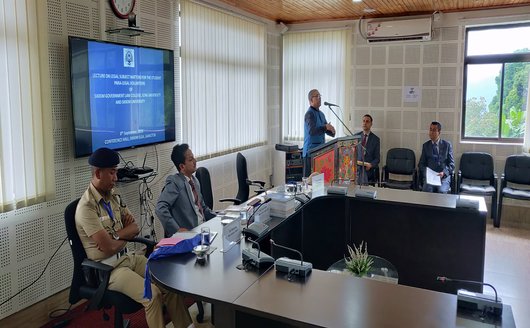 LECTURE ON LEGAL SUBJECT MATTER FOR THE STUDENT PARA-LEGAL VOLUNTEERS OF SIKKIM GOVERNMENT LAW COLLEGE, ICFAI UNIVERSITY AND SIKKIM UNIVERSITY ON 8th SEPTEMBER, 2018 AT CONFERENCE HALL OF SIKKIM SLSA