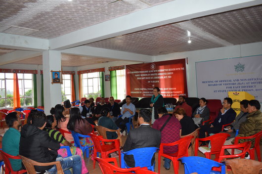 Legal Awareness Programme along with interactive session with the family members of inmates arrested under Sikkim Anti Drugs Act, 2006/ N.D.P.S. Act 1985 held on 19.05.2018 at State Central Prison, Rongyek, East Sikkim