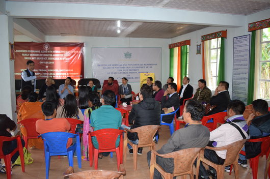 Legal Awareness Programme along with interactive session with the family members of inmates arrested under Sikkim Anti Drugs Act, 2006/ N.D.P.S. Act 1985 held on 19.05.2018 at State Central Prison, Rongyek, East Sikkim