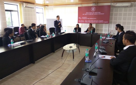 Preliminary Rounds of the Academic Quiz Contest held on 1st August, 2017 at Sikkim SLSA