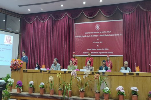 Sensitization programme on Mental Health under NALSA (Legal Services to the Mentally ILL and Mentally Disabled Persons) Scheme, 2015 held on 29th March 2019 at Chintan Bhawan, Gangtok, East Sikkim
