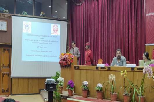 Sensitization programme on Mental Health under NALSA (Legal Services to the Mentally ILL and Mentally Disabled Persons) Scheme, 2015 held on 29th March 2019 at Chintan Bhawan, Gangtok, East Sikkim
