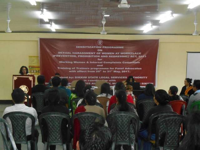 Sensitization Programme on Sexual Harassment of Women at Workplace held at North Sikkim on 29th to 31st May, 2017