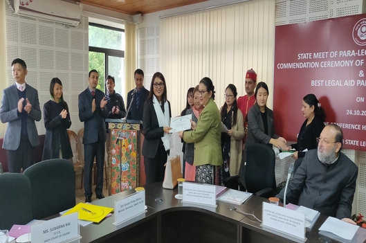 State Meet of PLVs and Commendation Ceremony of the best Para-Legal Volunteers & Legal Aid Panel Lawyers on 24th October, 2019 in the Conference Hall of Sikkim SLSA