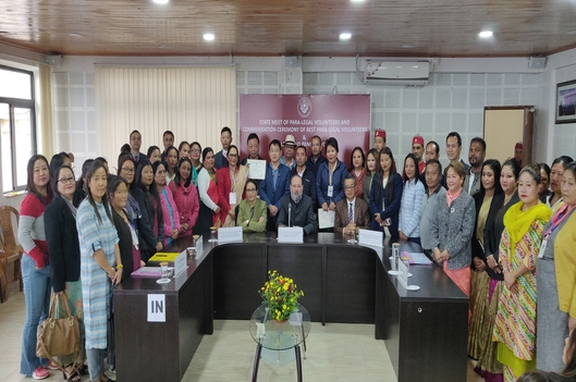 State Meet of PLVs and Commendation Ceremony of the best Para-Legal Volunteers & Legal Aid Panel Lawyers on 24th October, 2019 in the Conference Hall of Sikkim SLSA