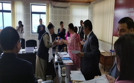 STATE MEET OF PARA-LEGAL VOLUNTEERS AND COMMENDATION FOR BEST PARA-LEGAL VOLUNTEERS HELD ON 22nd SEPTEMBER, 2018 AT CONFERENCE HALL OF SIKKIM SLSA