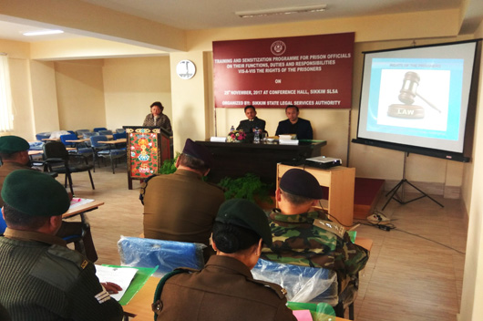 Training and Sensitization Programme for Prison Officials on their functions, duties ans Responsibilities VIS-A-VIS the Rights of the Prisoners on 25.11.2017