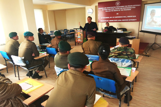 Training and Sensitization Programme for Prison Officials on their functions, duties ans Responsibilities VIS-A-VIS the Rights of the Prisoners on 25.11.2017