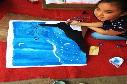 Painting Competition held on 15.04.2018 for the children from underprivileged background residing in Child Care Institutes/Shelter Homes.