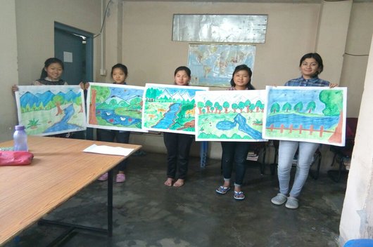 Painting Competition held on 15.04.2018 for the children from underprivileged background residing in Child Care Institutes/Shelter Homes.