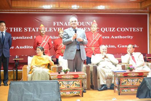 Final Rounds of the Academic Quiz Contest held on 19th August, 2017 at Auditorium, High Court of Sikkim