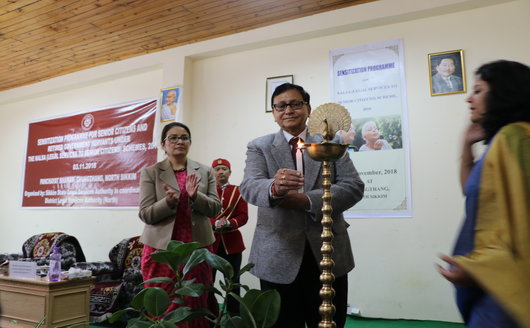 Sensitization Programme for Senior Citizens and retired Government Servants under NALSA (Legal Services to Senior Citizens)Scheme, 2016 held on 03.11.2018 at Panchayat Bhawan, Chungthang, North Sikkim