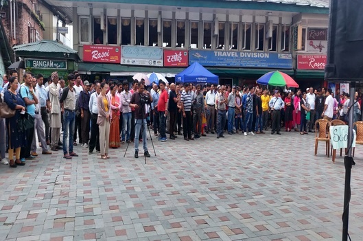 A skit on the subject Child Labour along with the students of the 9th Semester, of Sikkim University, on 3rd September, 2019 at Rangpo Bazaar and with the students of 5th Semester of Sikkim Government Law College, Burtuk on 11th September, 2019 at M.G. Marg, Gangtok.