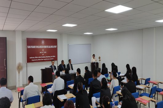 Training Programme for Panel Advocates of Sikkim SLSA held on 21.07.2018 at Sikkim Judicial Academy, Sokeythang, East Sikkim.