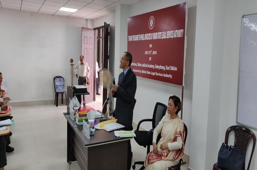 Training Programme for Panel Advocates of Sikkim SLSA held on 21.07.2018 at Sikkim Judicial Academy, Sokeythang, East Sikkim.