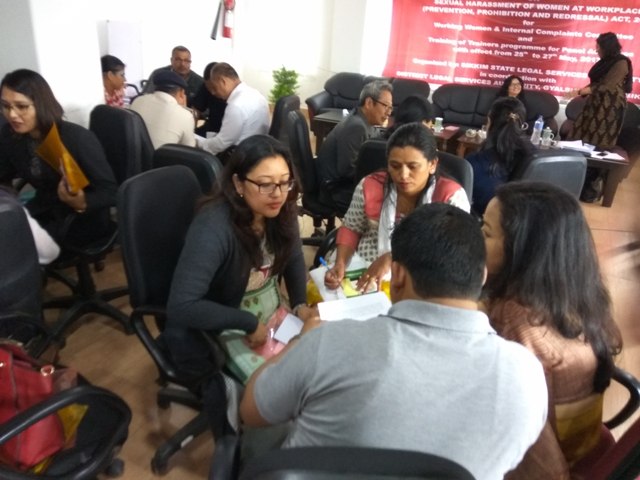 Sensitization Programme on Sexual Harassment of Women at Workplace held at West Sikkim on 25th to 27th May, 2017